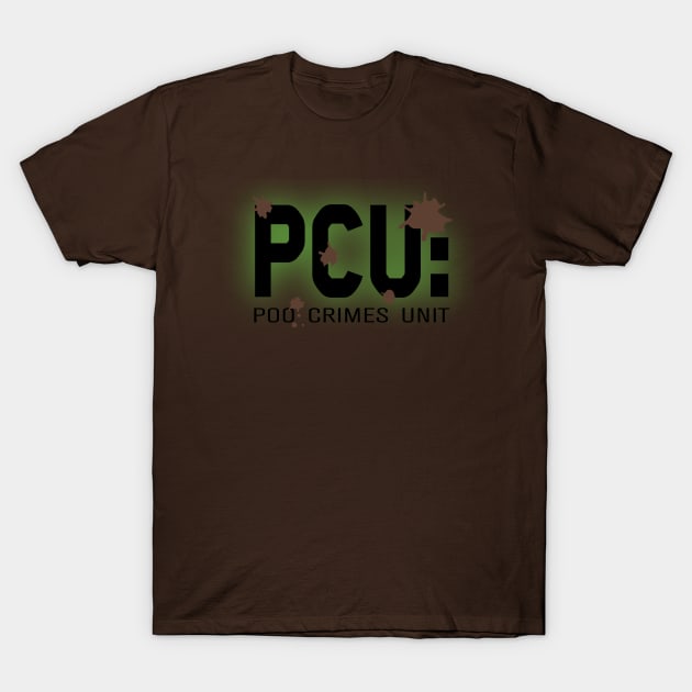 Poo Crimes Unit T-Shirt by MoJoMenace Merch Store